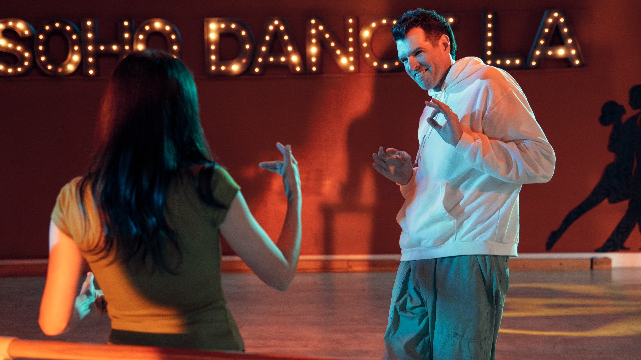 Timothy Simons dancing in Nobody Wants This.