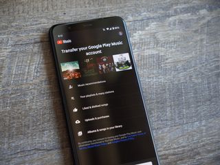 Youtube Music Transfer Page
