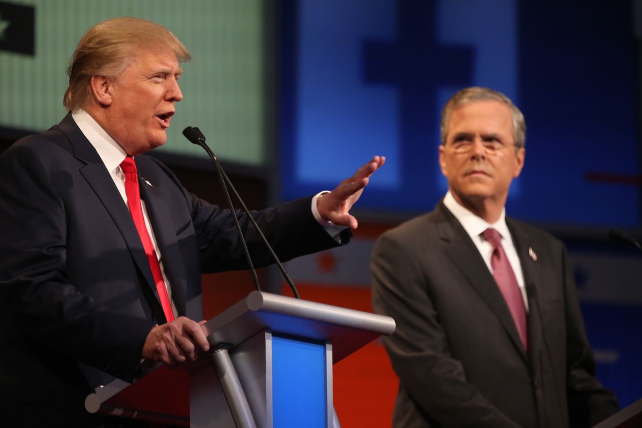 Donald Trump, Jeb Bush