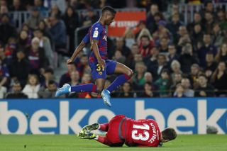 Ansu Fati was flying high at the Nou Camp on Sunday night