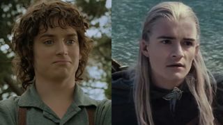 Right: Elijah Wood and Left: Orlando Bloom in Lord of the Rings.