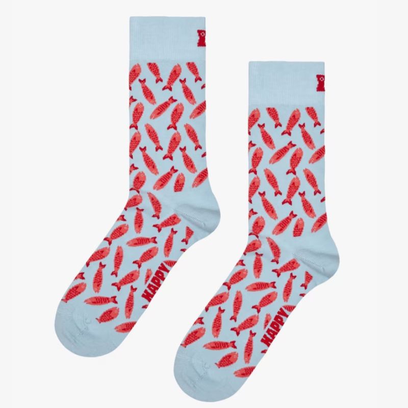 sardine print socks