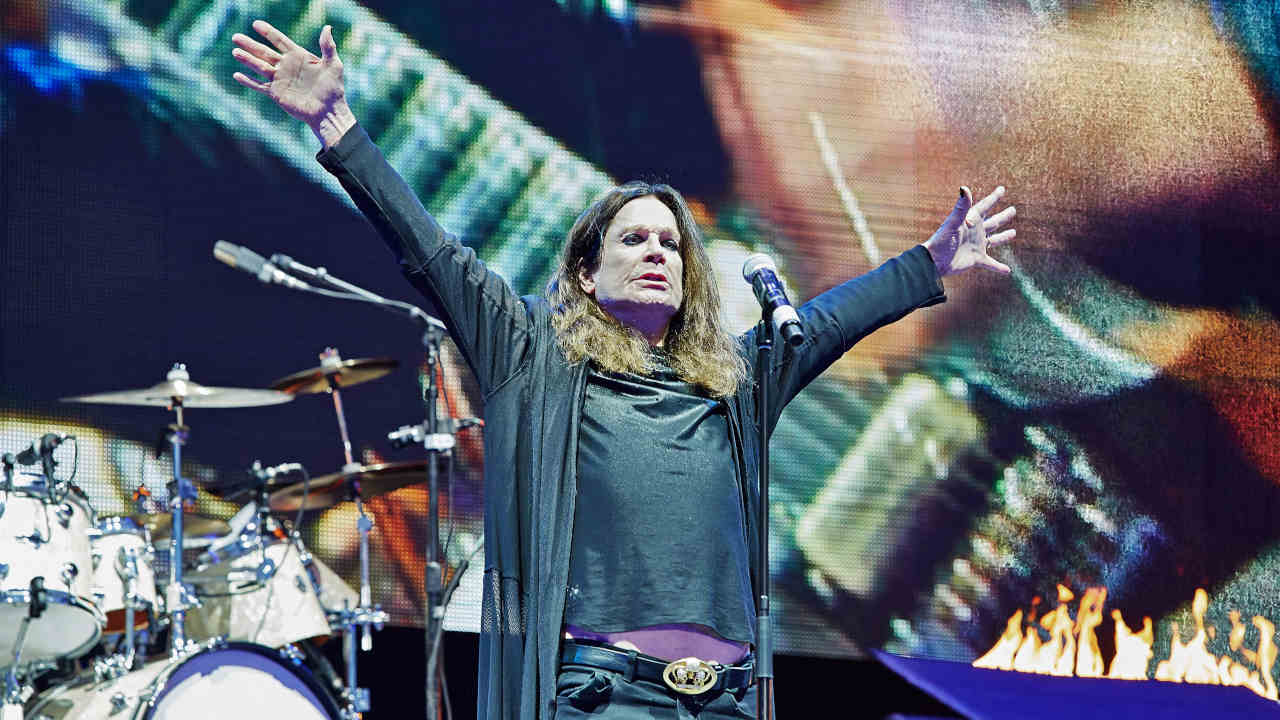 Black Sabbath’s Ozzy Osbourne performing onstage in 2016