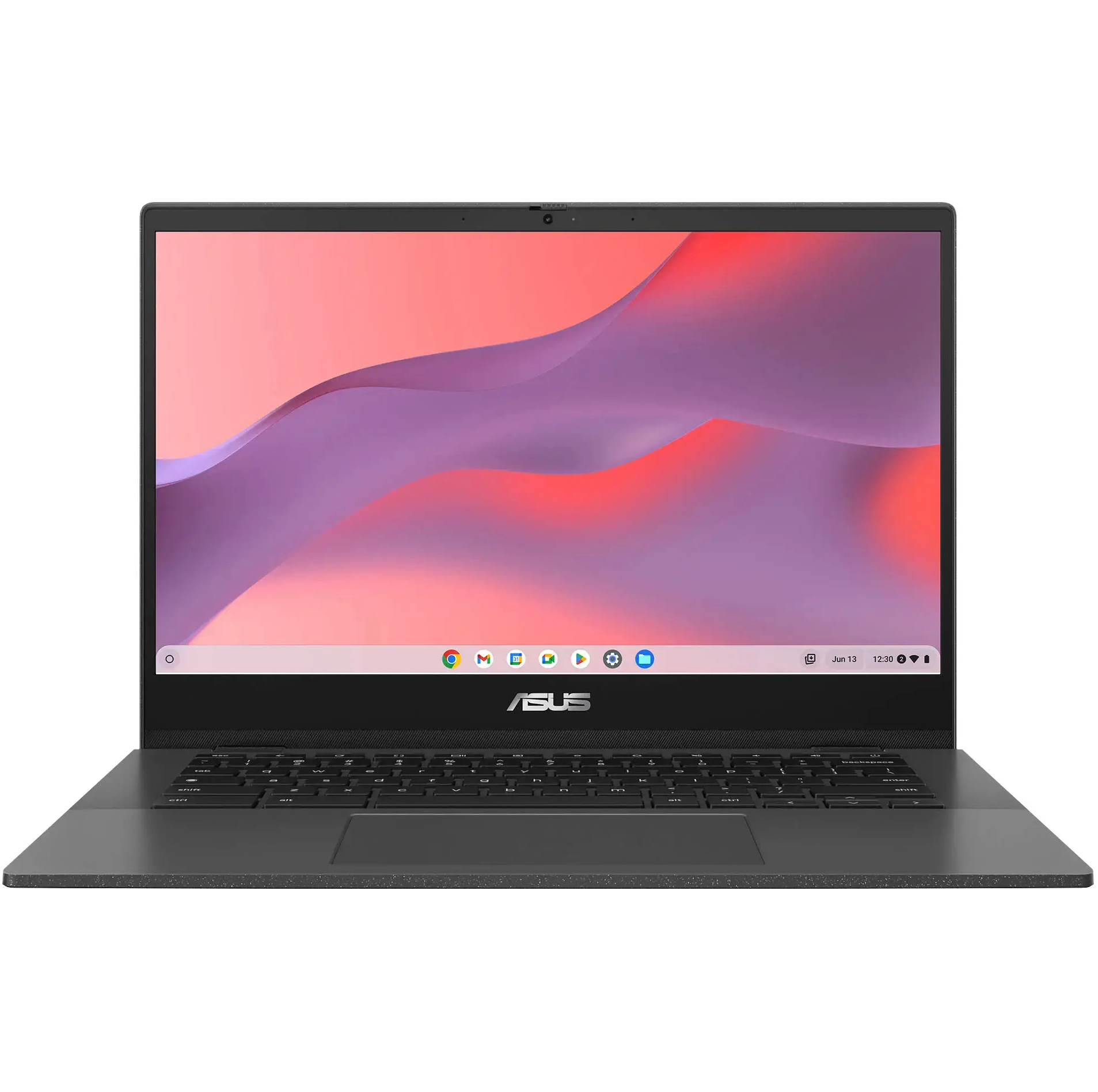 Asus Chromebook CM14 on a white background with screen open