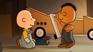 Charlie Brown and Franklin in Snoopy Presents: Welcome Home, Franklin