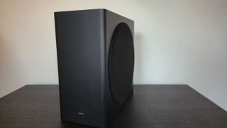 Samsung HW-Q800D subwoofer on table