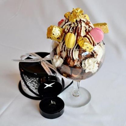 $1,000 ice cream sundae comes with champagne sorbet, gold brownies, and a side of bling
