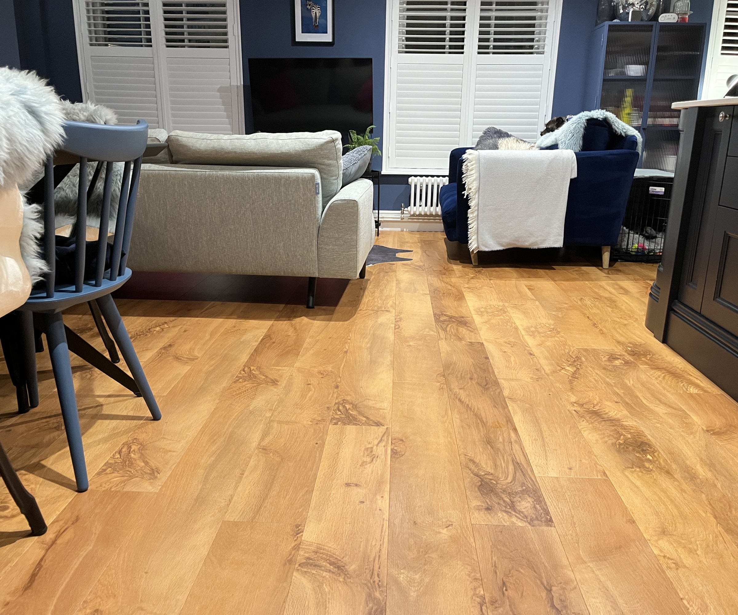 clean wooden floors in living room