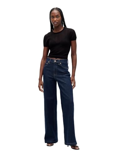 Gap Womens High Rise Stride Denim Dark Indigo 26 Short