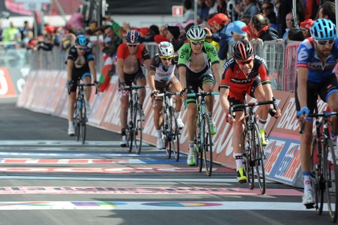 Ryder Hesjedal was dropped on the climb but fought back