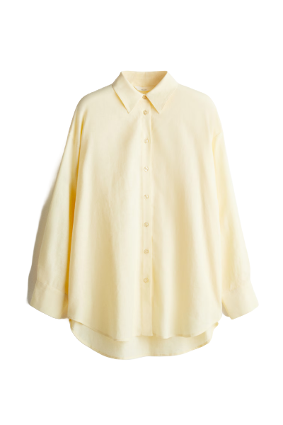 H&M, Linen-Blend Shirt