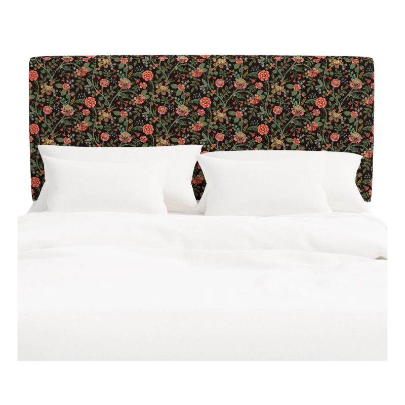 Rifle Paper Co. x Cloth &amp;amp; Company, Elly Headboard In Gracie Cocoa