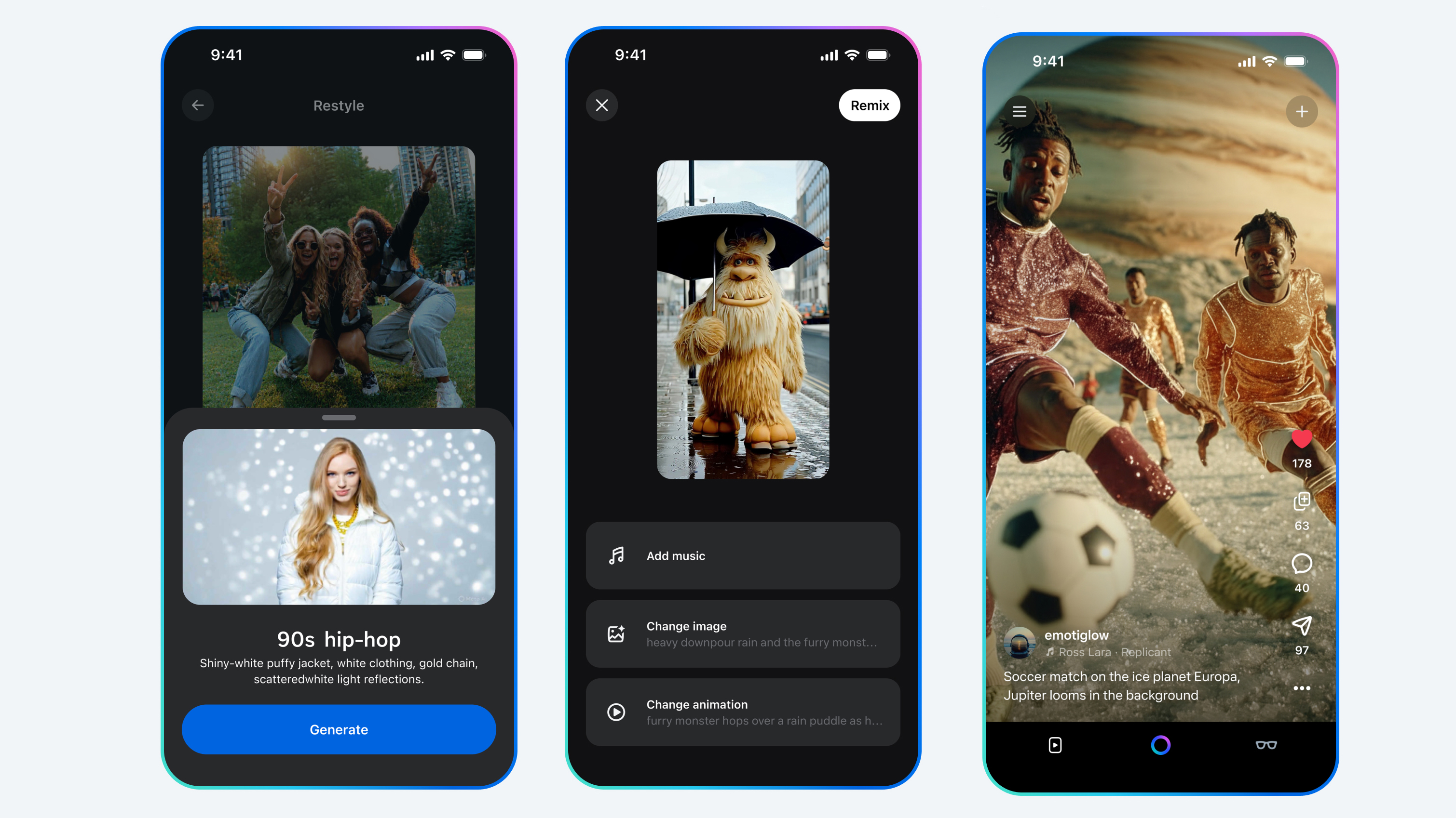 A screenshot of Meta Vibes inside the Meta AI app