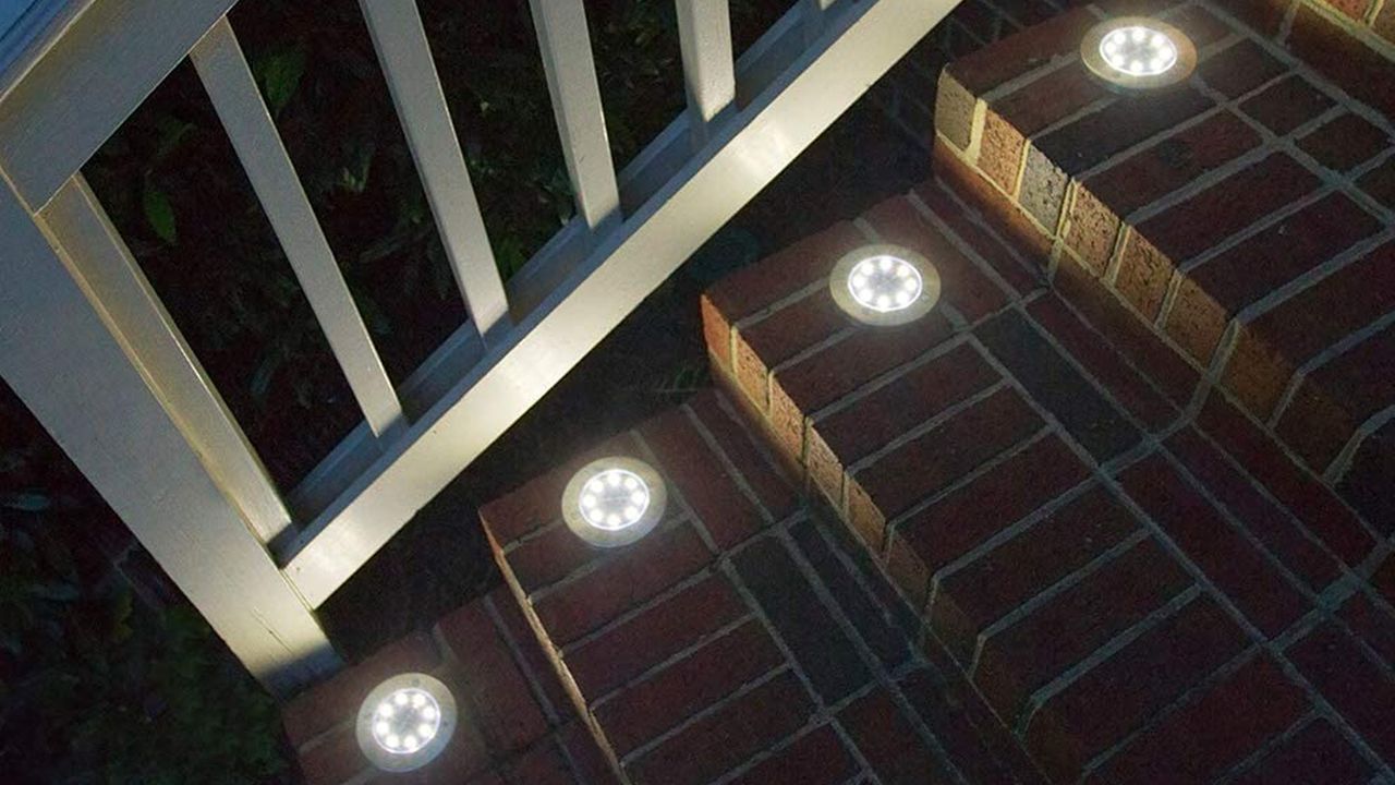 Aogist Solar Ground Lights on pathway