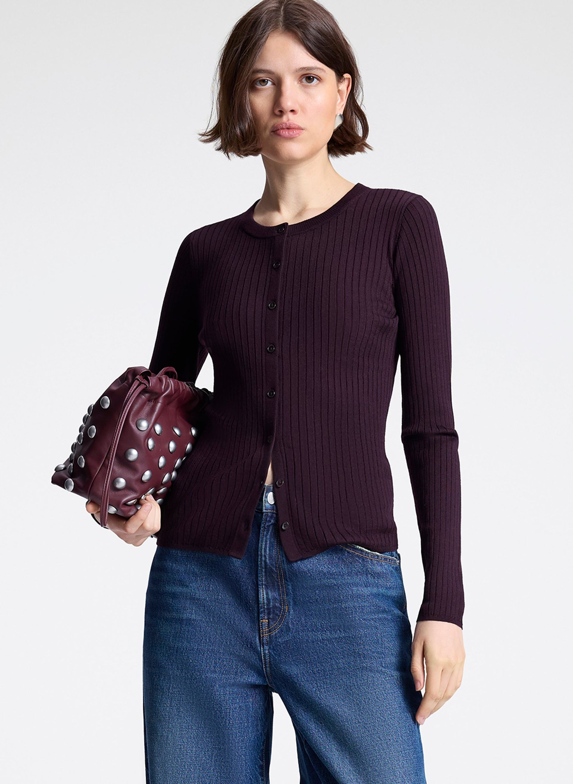 Fisher Fine Merino Knit Cardigan