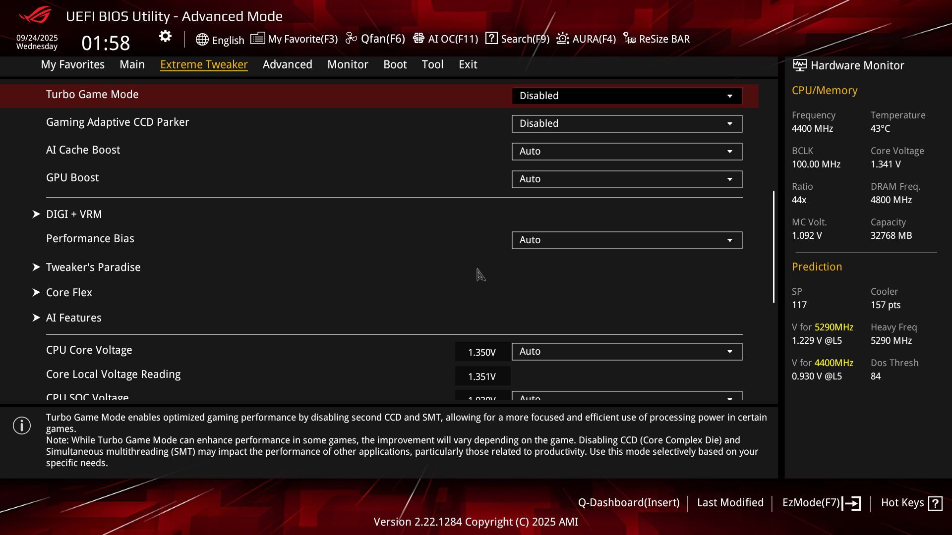 Asus ROG Crosshair X870E Extreme - BIOS Images