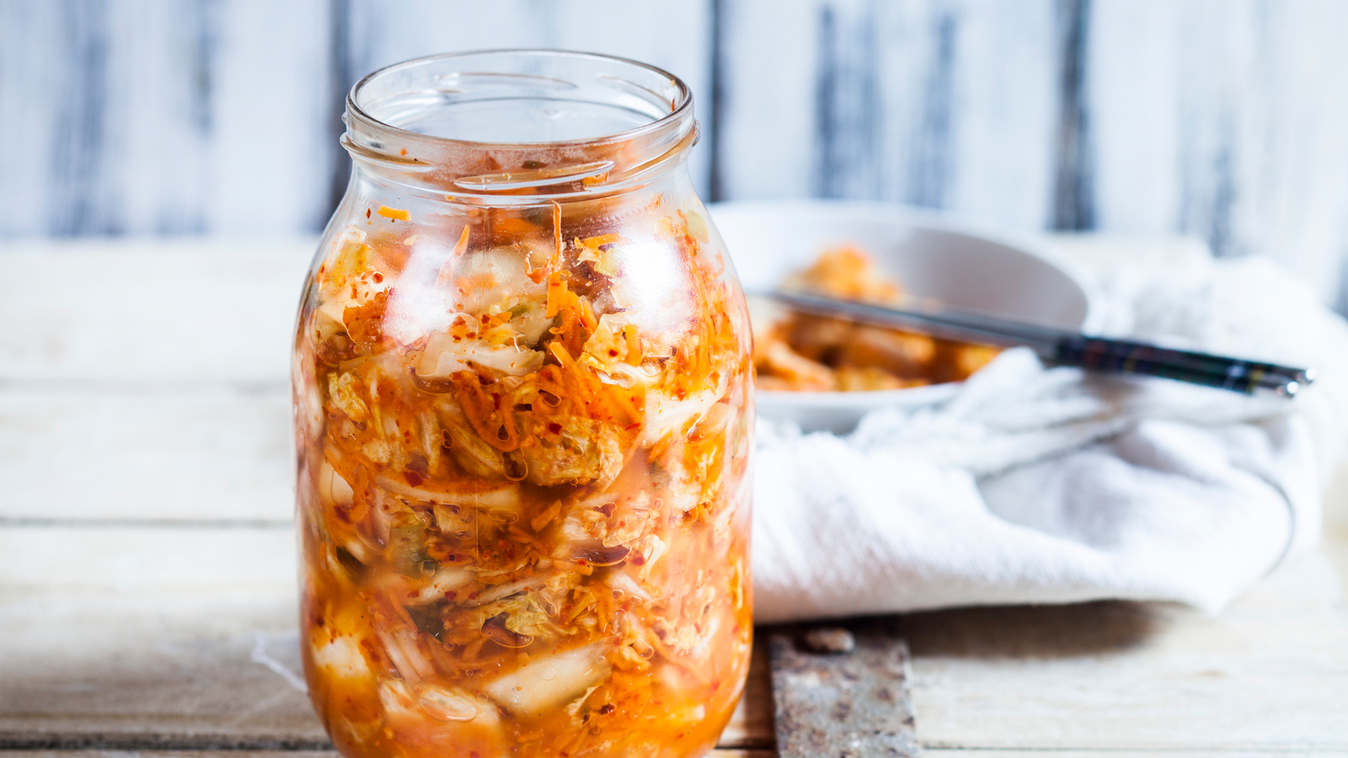 probiotické jedlo kimchi