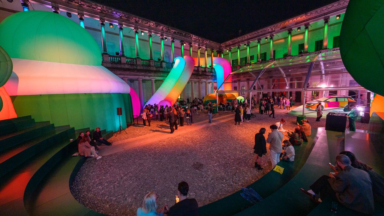 &Scaron;koda installation at Palazzo del Senato, MDW 2026