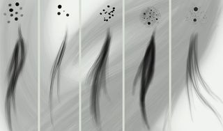 Hair brush set of Photoshop brushes