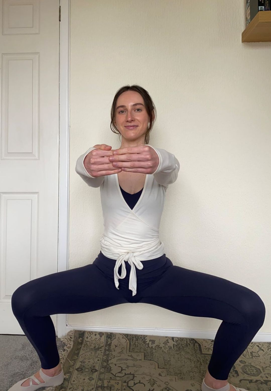 Health writer Katie Sims trying the trending dance cardio workouts every day