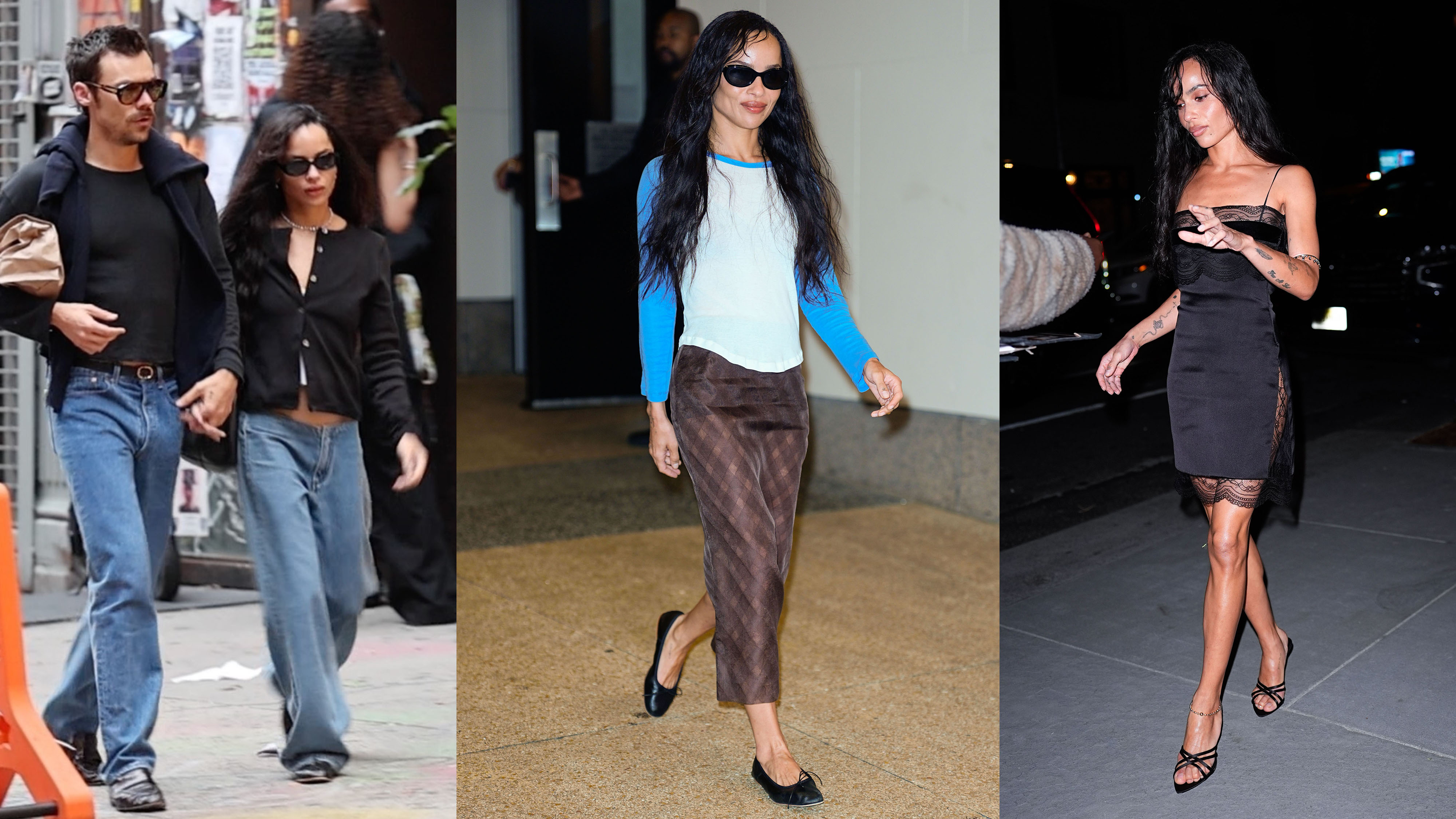 Zoë Kravitz in various fall outfits