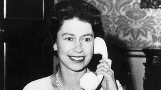 The Queen on the telephone