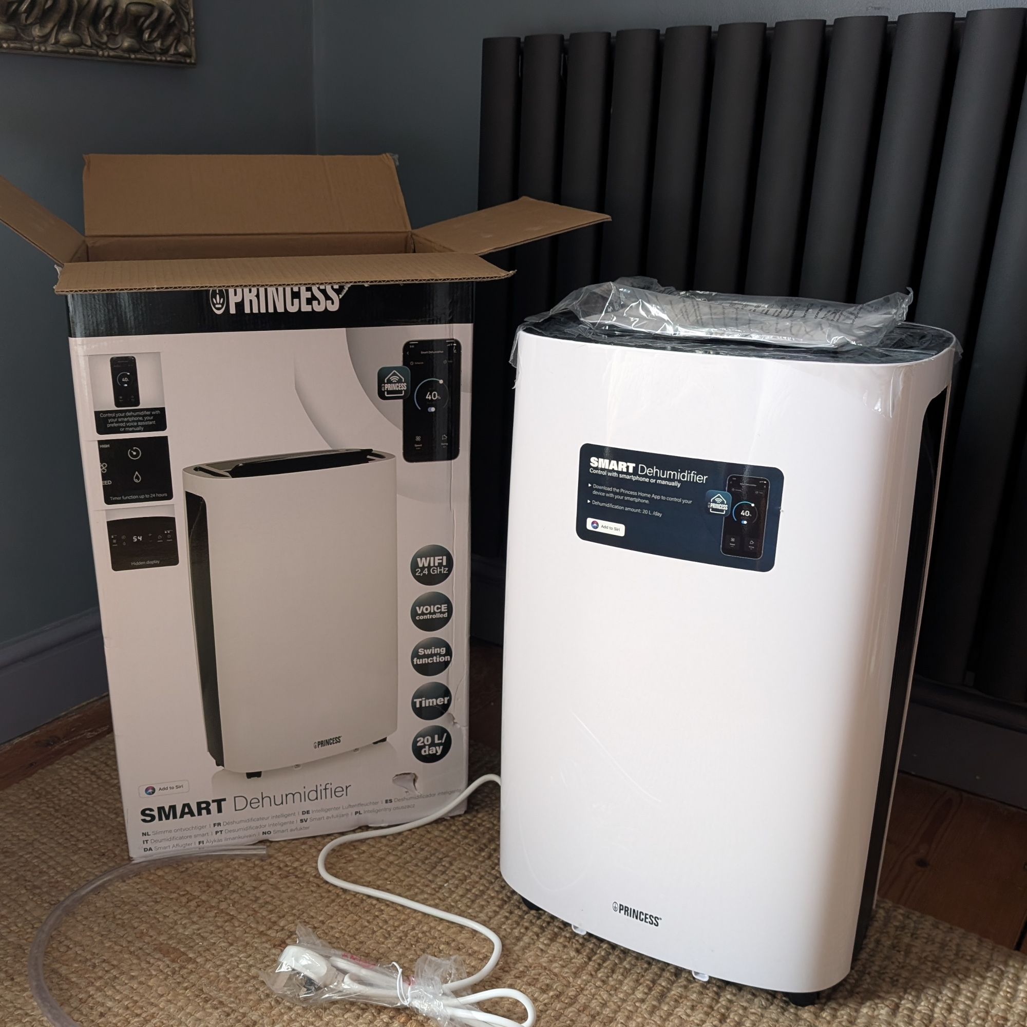 princess 20l smart dehumidifier with box