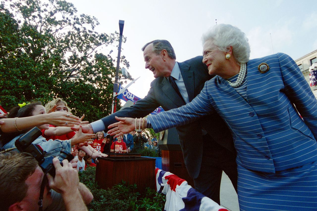 Barbara and George H.W. Bush.