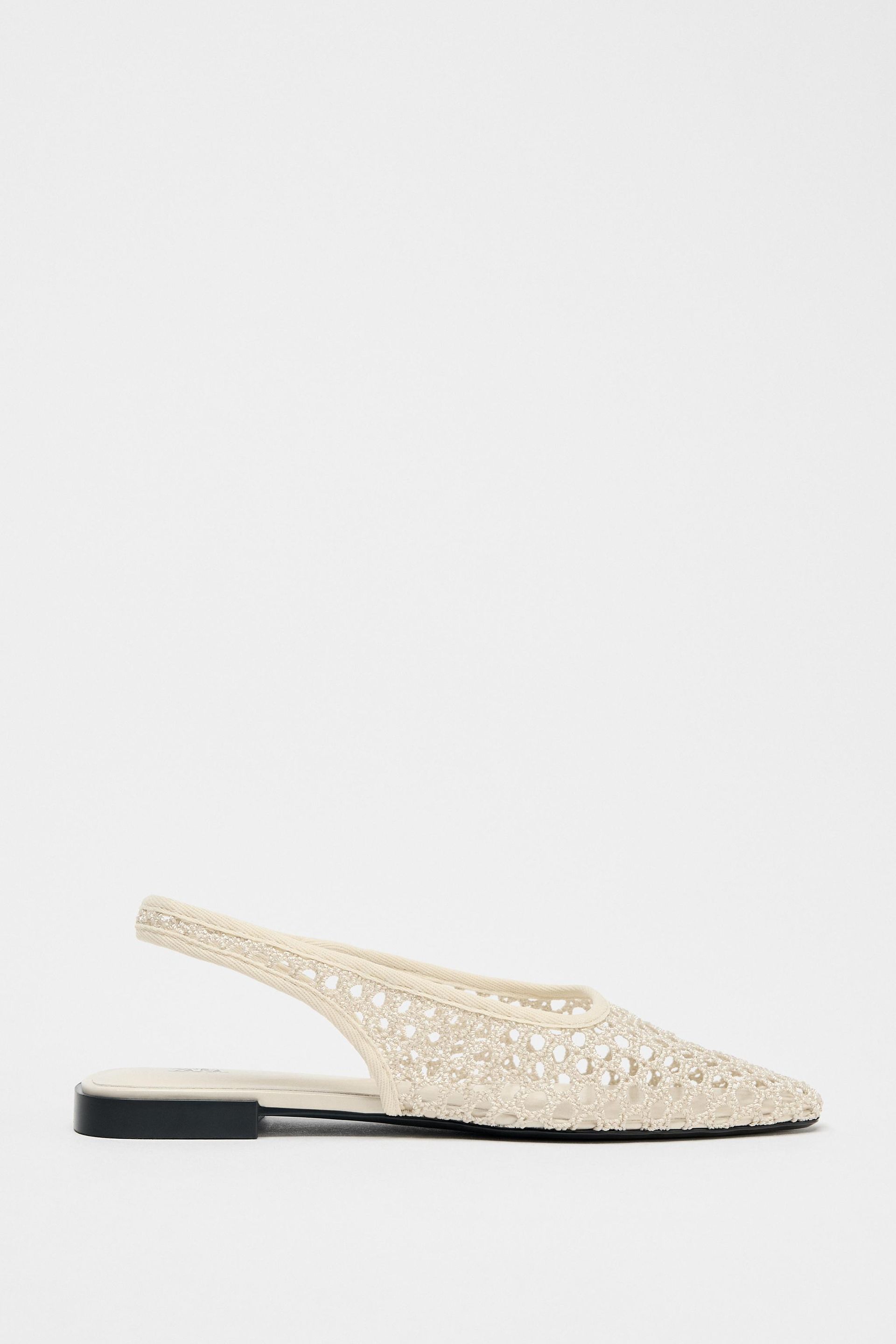 Mesh Slingback Ballerinas