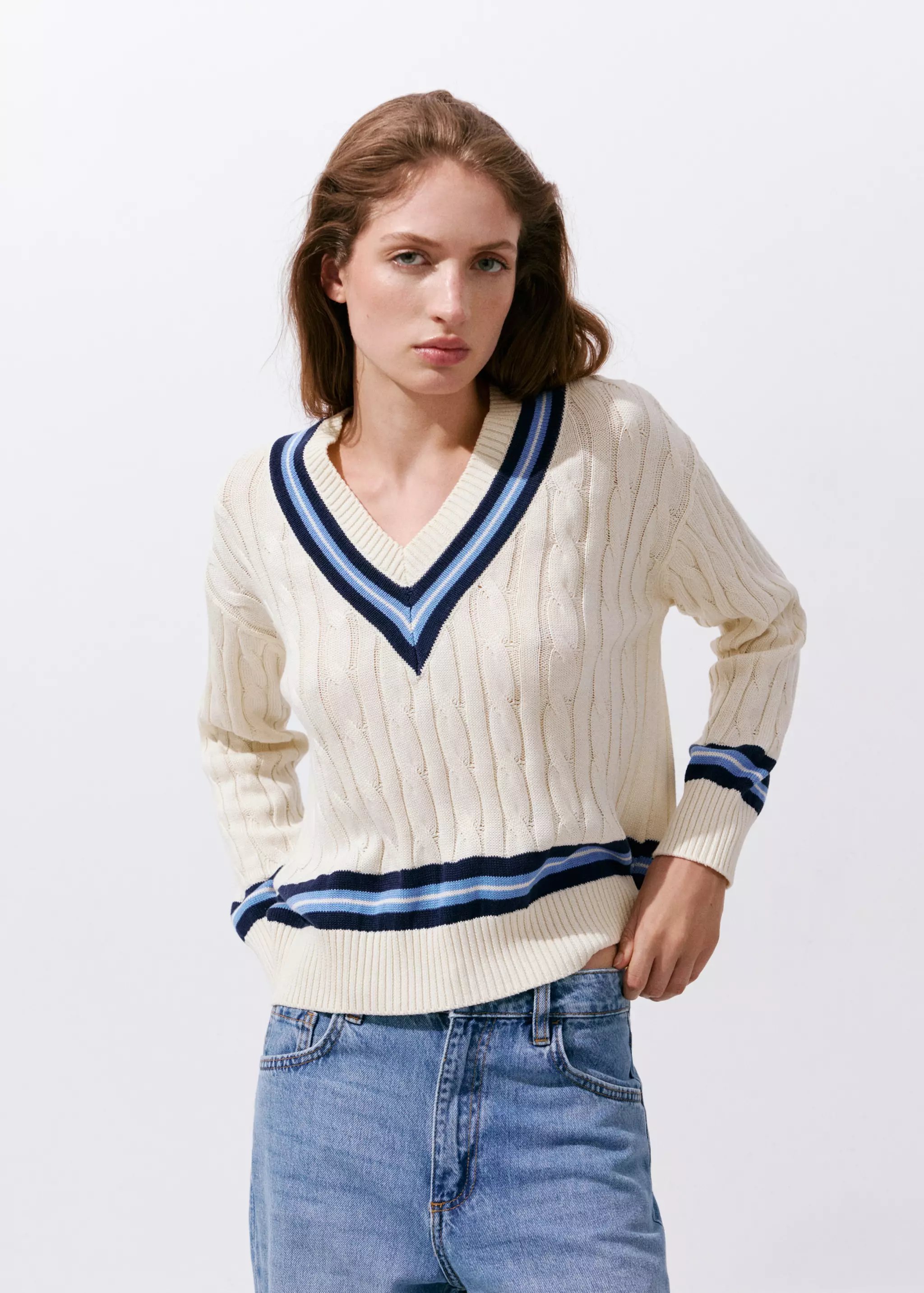 Braided Knitted Sweater - Women | Mango Usa