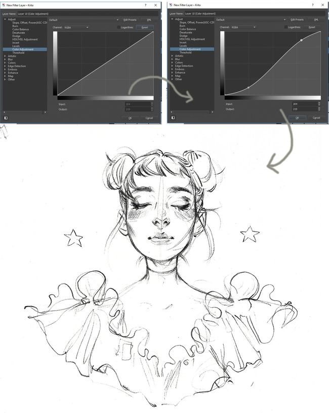 Krita tutorial Tidy your sketches Krita tutorials Learn the basics