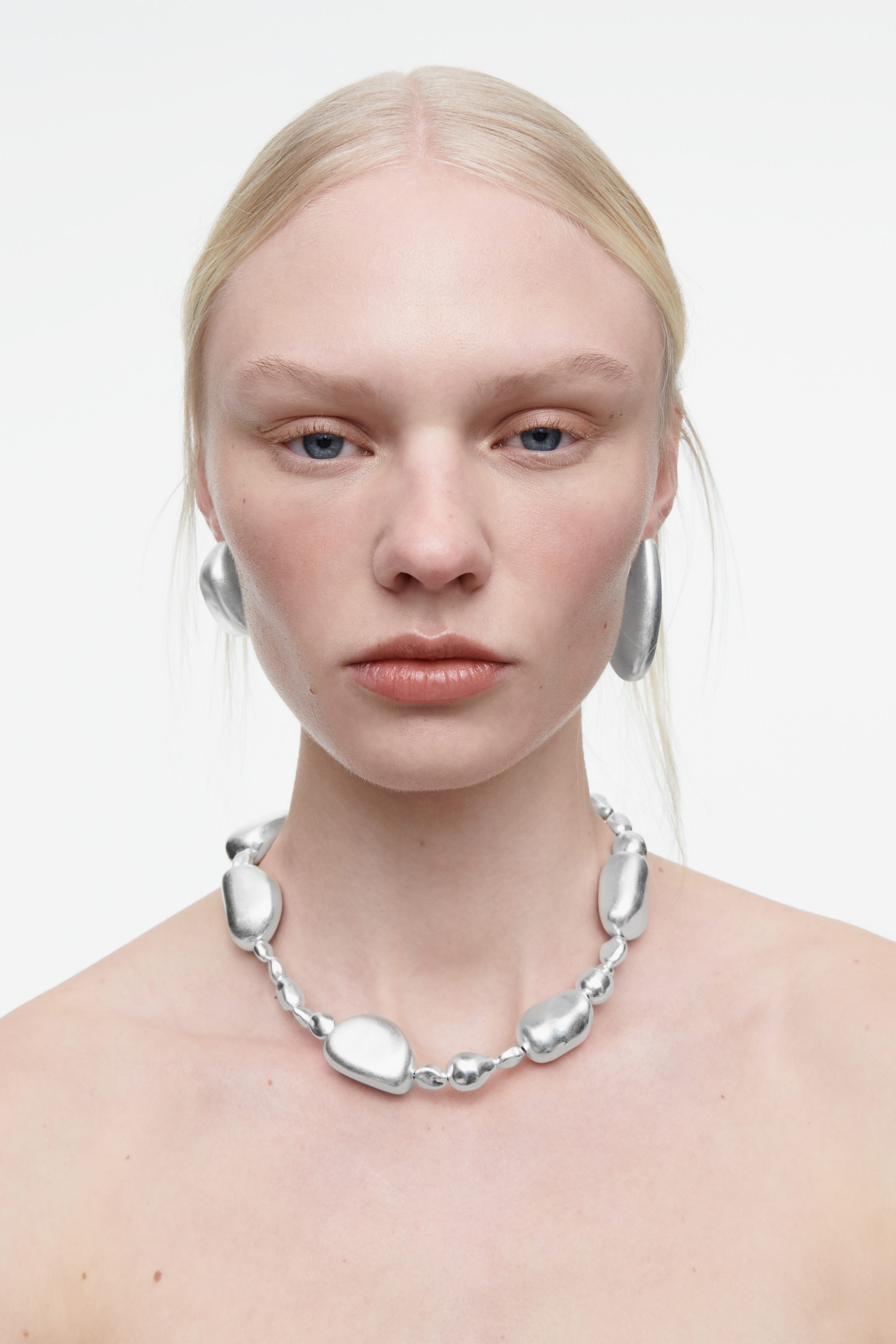 Beaded Pebble Necklace