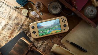 Nintendo Switch Lite Hyrule Edition console