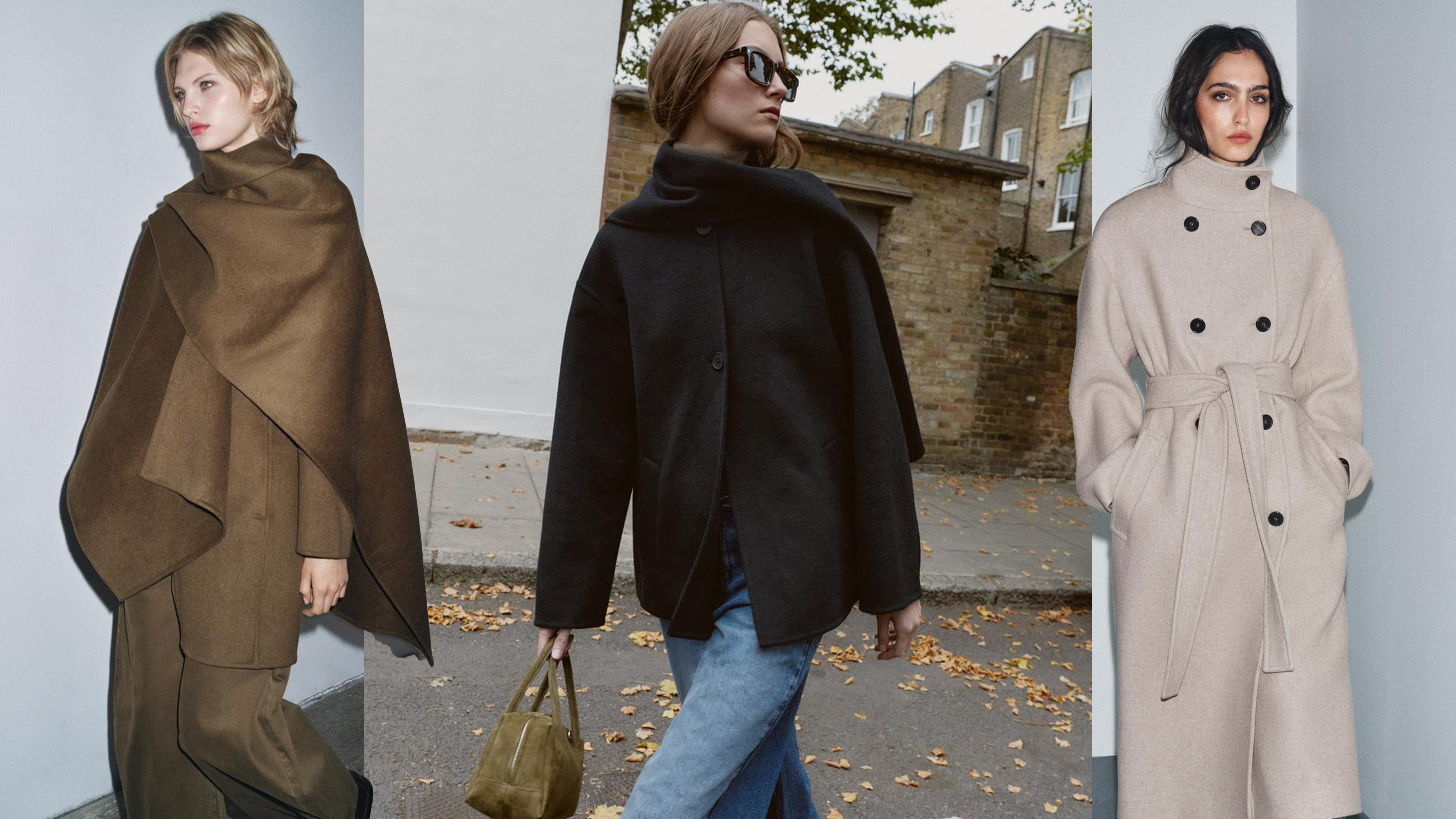 Zara Winter Coat and Jacket Collage 