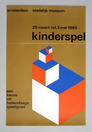 Kinderspel poster, by Wim Crouwel, 1965