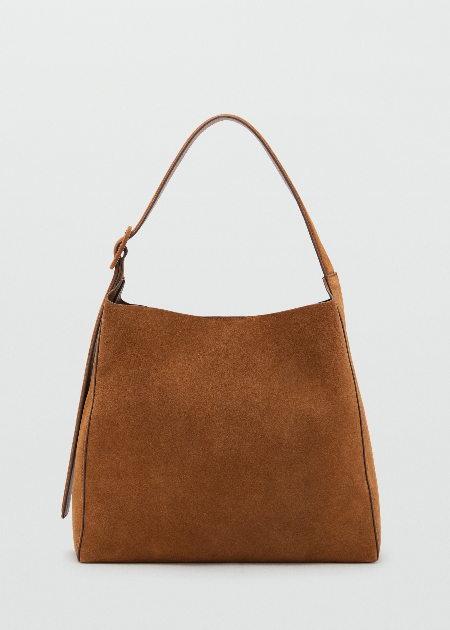 Large Suede Leather Shopper Bag - Women | Mango United Kingdom