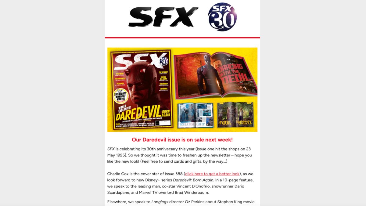 The SFX newsletter.