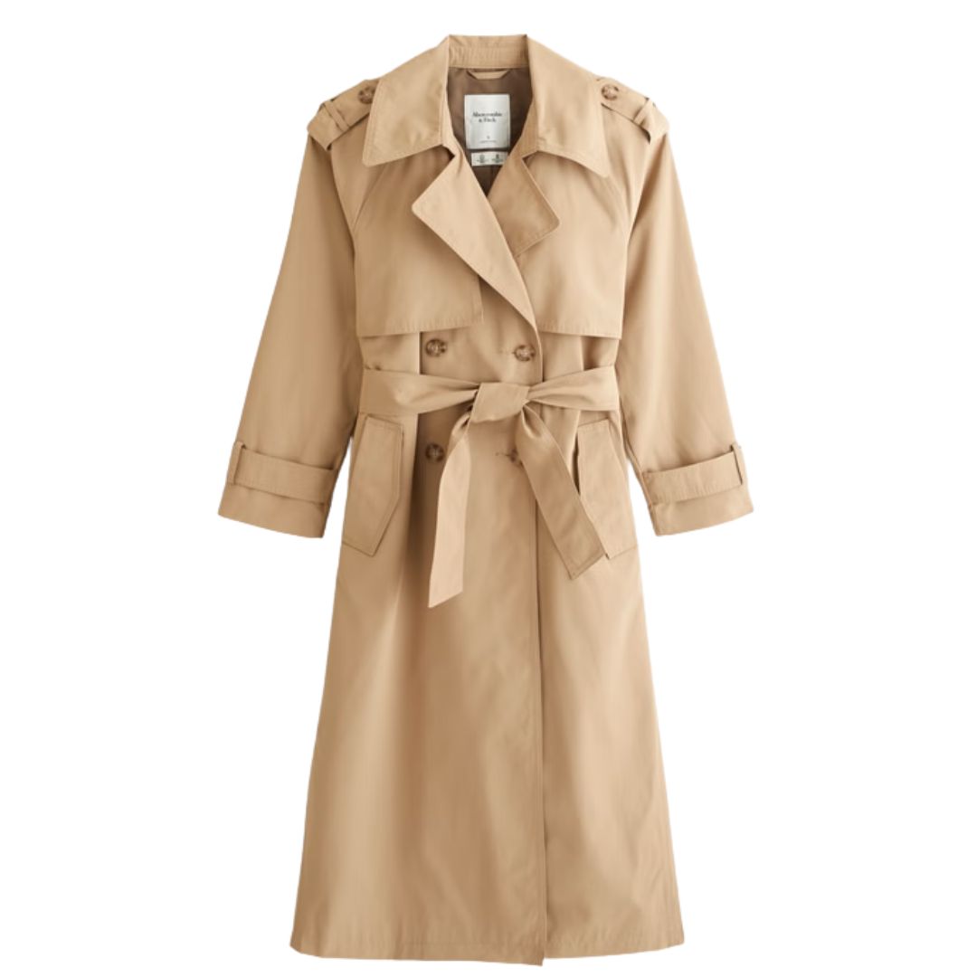 Abercrombie &amp;amp; Fitch, A&amp;amp;F Carrie Long Trench Coat