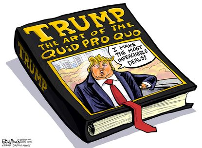 Political Cartoon U.S. Trump The Art Of The Quid Pro Quo