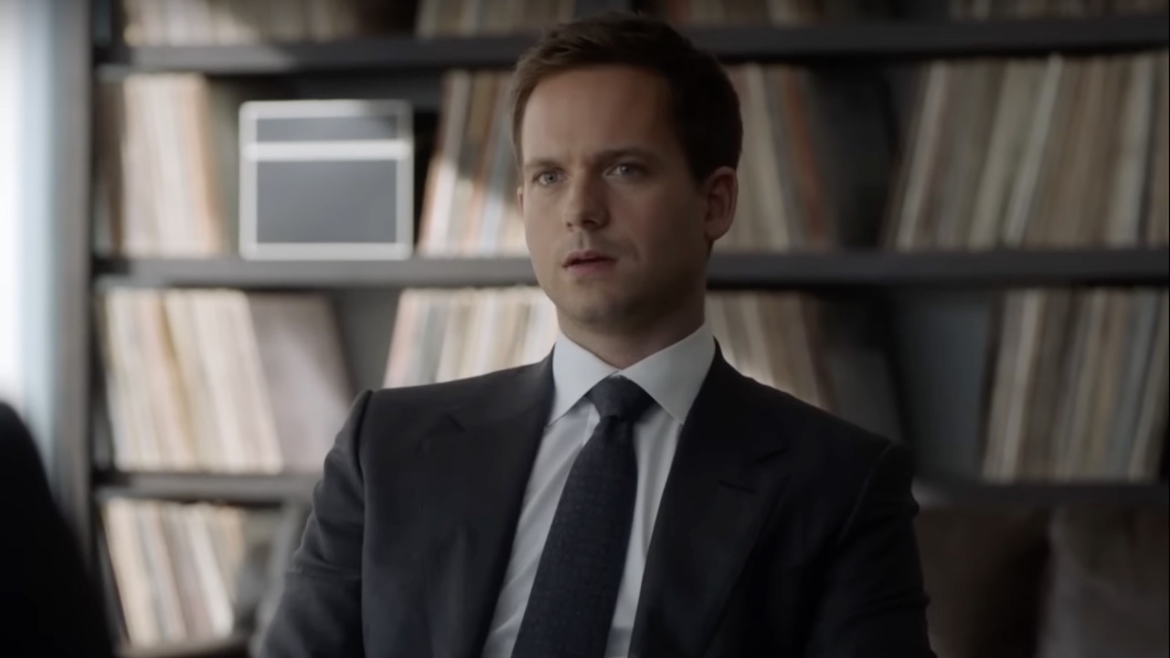 Patrick J Adams in Suits.