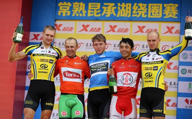 The jersey holders after stage 4