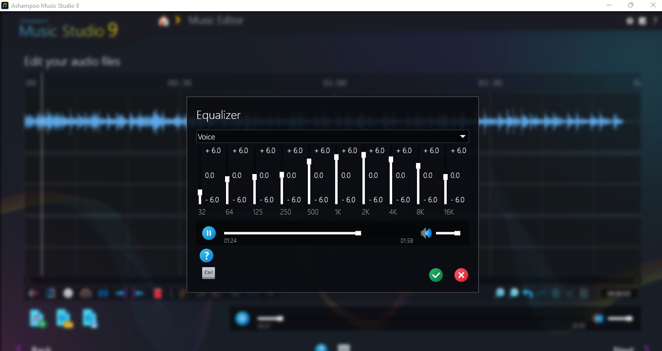 Ashampoo Music Studio 9, the audio editing software in action