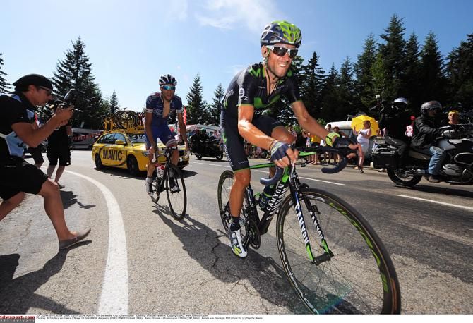 Alejandro Valverde (Movistar) and Thibaut Pinot (FDJ)