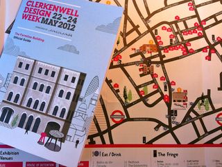 Design week poster and map