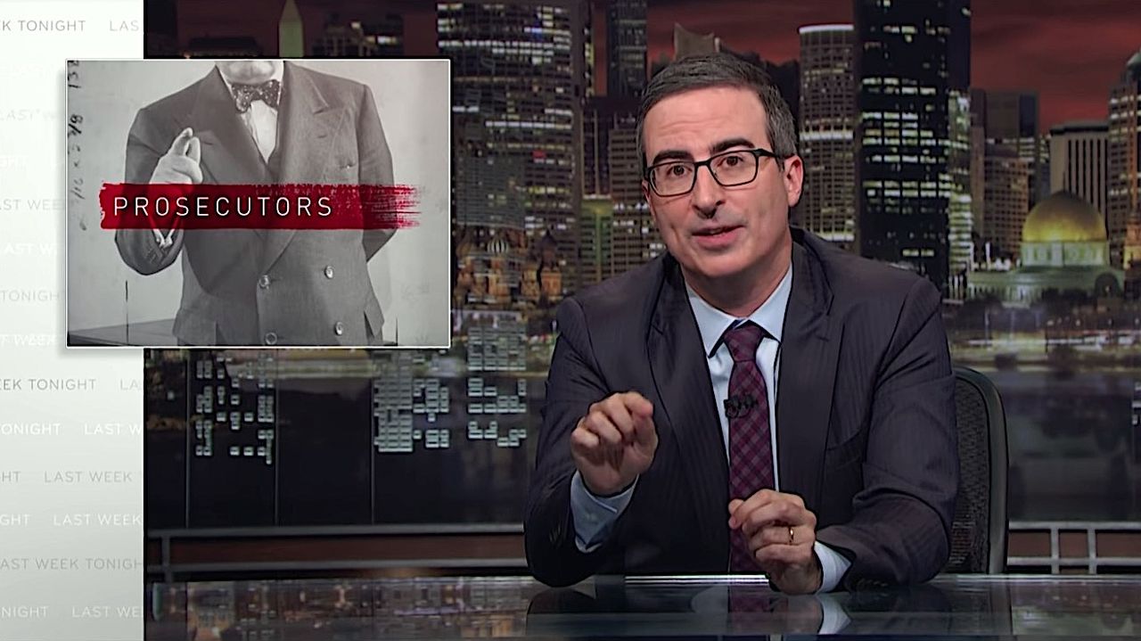 John Oliver tackles prosecutors