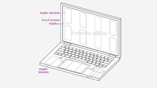Apple patent for touch screen macbook