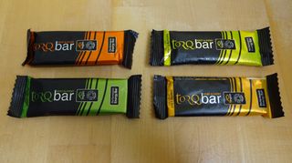 Four bars of Torq, which are among the best energy bars for cycling
