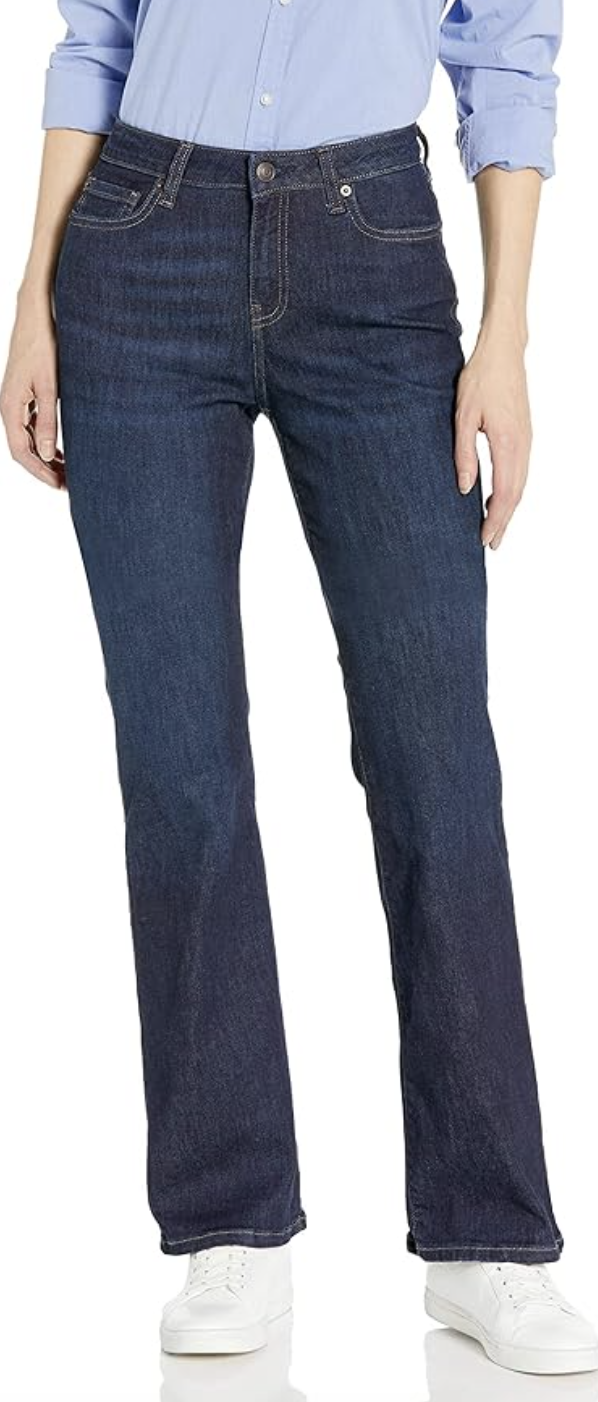 Amazon Essentials, Mid-Rise Stretchy Slim Bootcut Jeans