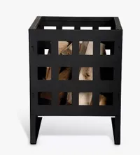 Fallen Fruits Square Steel Basket Firepit in Black | Was £86.99 Now £43.50 at John Lewis