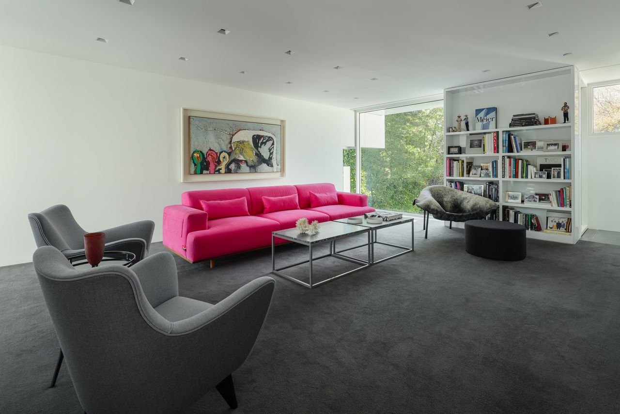 The house's private living areas
